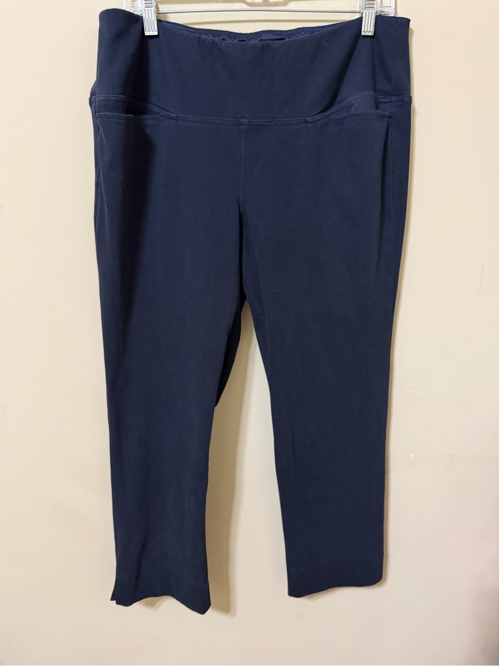 J Jill Wearever large petite Women's Navy Capri Leggings with High Waist Comfort
